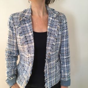 Reitmans tweed like frayed blazer